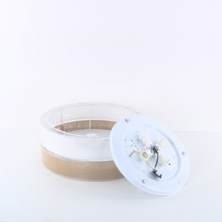 Plafonnier Linobianco 4 lumières – blanc – en métal – style scandinave