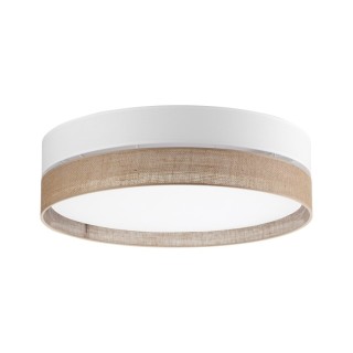 Plafonnier Linobianco 4 lumières – blanc – en métal – style scandinave