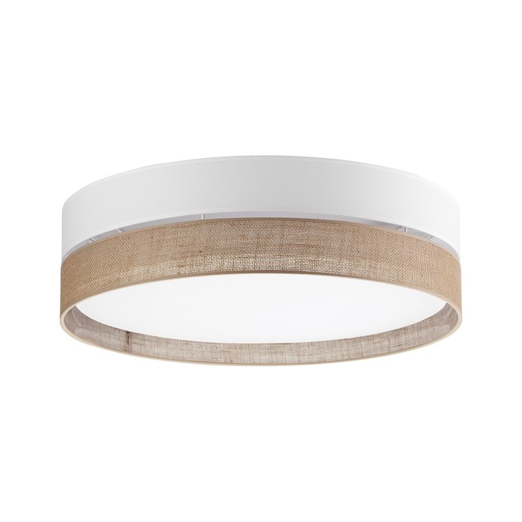 Plafonnier Linobianco 4 lumières – blanc – en métal – style scandinave