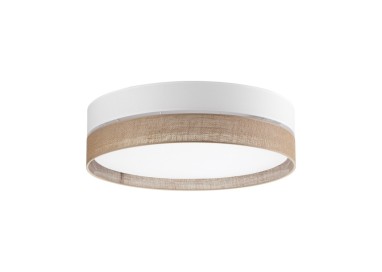 Plafonnier Linobianco 4 lumières – blanc – en métal – style scandinave