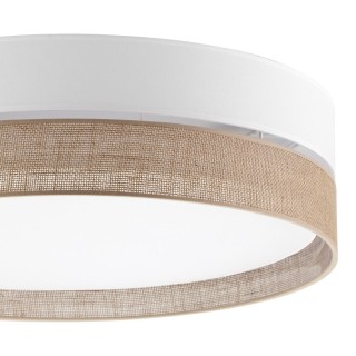 Plafonnier Linobianco 4 lumières – blanc – en métal – style scandinave