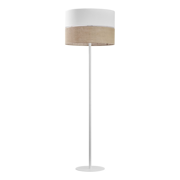Lampadaire Linobianco 1 lumière – blanc – en métal – style scandinave