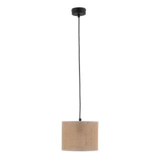 Suspension Juta 1 lumière – noir – en plastique – style scandinave