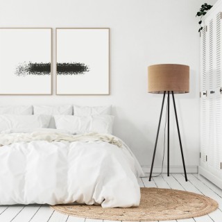 Lampadaire Juta 1 lumière – noir – en métal – style scandinave