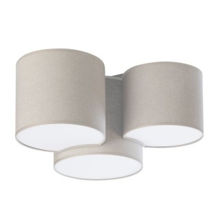 Plafonnier Mona 3 lumières – blanc – en métal – style scandinave