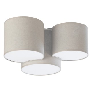 Plafonnier Mona 3 lumières – blanc – en métal – style scandinave
