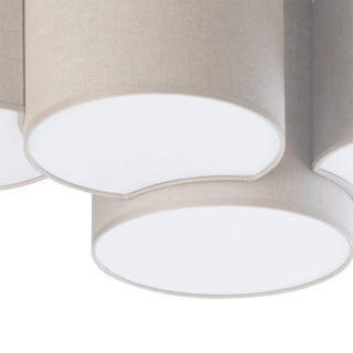 Plafonnier Mona 4 lumières – blanc – en métal – style scandinave