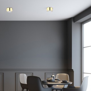 Plafonnier Top 1 lumière – doré – en métal – style moderne