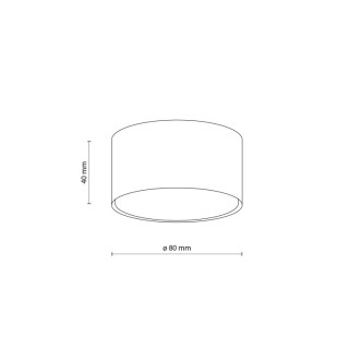 Plafonnier Top 1 lumière – noir – en métal – style moderne