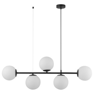 Suspension Celeste 5 lumières – noir – en métal – style moderne