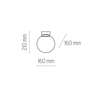 Plafonnier Celeste 1 lumière – noir – en métal – style moderne