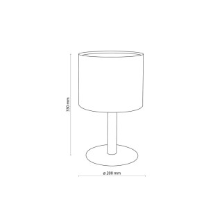 Veilleuse Deva – pin & noir – en métal et bois – style scandinave