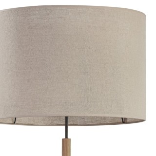Lampadaire Deva 1 lumière – pin & noir – en métal et bois – style scandinave