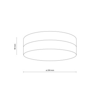 Plafonnier Pori – blanc – en métal – style moderne