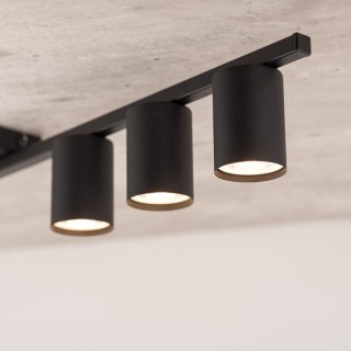 Plafonnier Logan 4 lumières – noir – en métal – style moderne