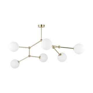 Plafonnier Fairy 6 lumières – doré – en métal – style moderne