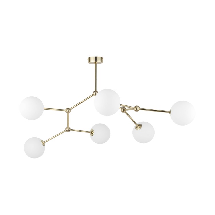 Plafonnier Fairy 6 lumières – doré – en métal – style moderne