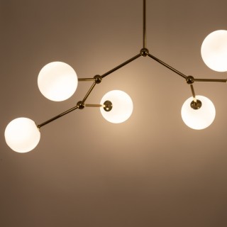 Plafonnier Fairy 6 lumières – doré – en métal – style moderne