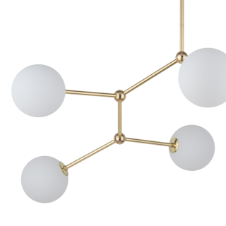 Plafonnier Fairy 6 lumières – doré – en métal – style moderne