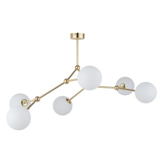 Plafonnier Fairy 6 lumières – doré – en métal – style moderne