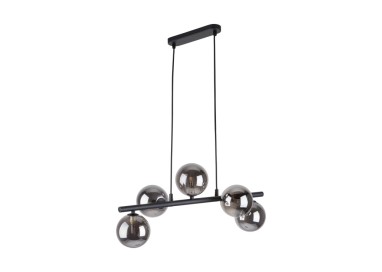 Suspension Estera 5 lumières – noir – en métal – style moderne