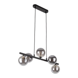 Suspension Estera 5 lumières – noir – en métal – style moderne