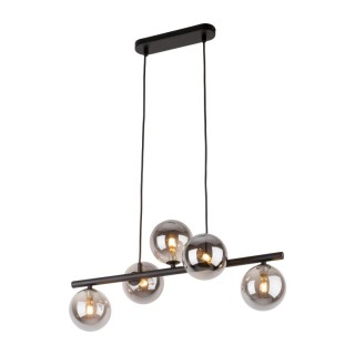Suspension Estera 5 lumières – noir – en métal – style moderne