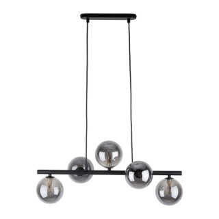 Suspension Estera 5 lumières – noir – en métal – style moderne