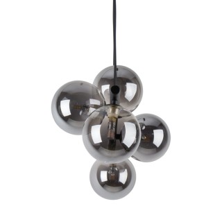Suspension Estera 5 lumières – noir – en métal – style moderne