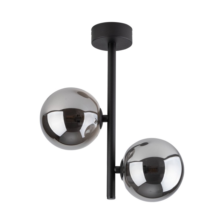 Suspension Estera 2 lumières – noir – en métal – style moderne