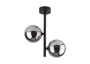 Suspension Estera 2 lumières – noir – en métal – style moderne