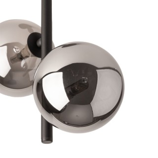 Suspension Estera 2 lumières – noir – en métal – style moderne