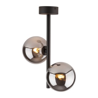 Suspension Estera 2 lumières – noir – en métal – style moderne