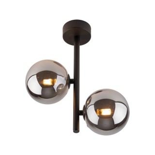 Suspension Estera 2 lumières – noir – en métal – style moderne