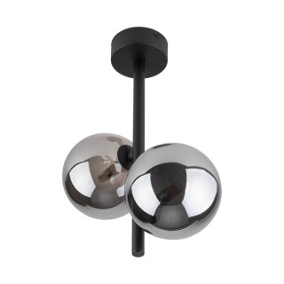 Suspension Estera 2 lumières – noir – en métal – style moderne