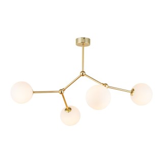 Suspension Fairy 4 lumières – doré – en métal – style moderne et chic