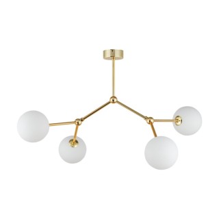 Suspension Fairy 4 lumières – doré – en métal – style moderne et chic