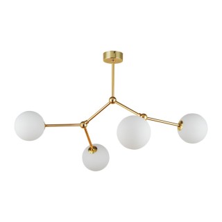 Suspension Fairy 4 lumières – doré – en métal – style moderne et chic