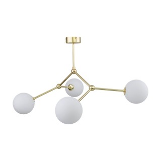 Suspension Fairy 4 lumières – doré – en métal – style moderne et chic