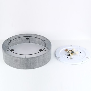 Plafonnier Earth 4 lumières – blanc – en métal – style loft