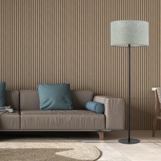 Lampadaire Earth 1 lumière – noir – en métal – style classique