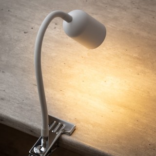 Lampe à poser Top 1 lumière – blanc – en métal – style moderne