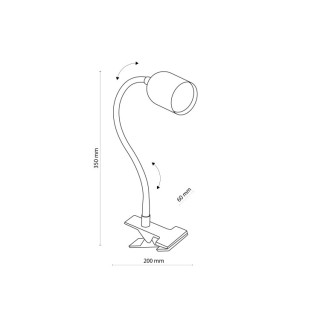 Lampe à poser Top 1 lumière – blanc – en métal – style moderne