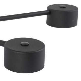 Plafonnier Avia 6 lumières – noir – en métal – style moderne