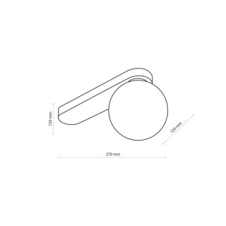 PLAFONNIER BIANCA DORÉ 1