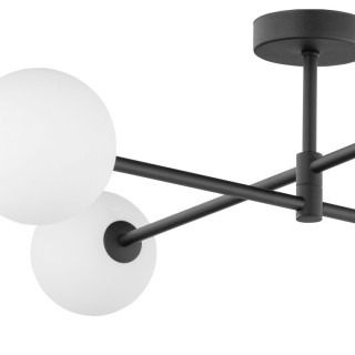 Plafonnier Sarius 4 lumières – noir – en métal – style moderne