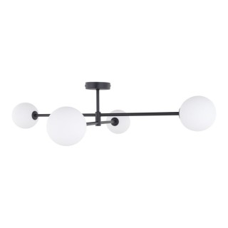 Plafonnier Sarius 4 lumières – noir – en métal – style moderne