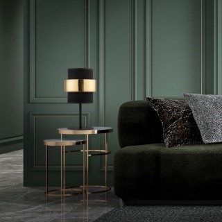 Veilleuse Calisto 1 lumière – noir – en métal – style moderne et chic