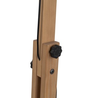 Lampadaire Oslo 1 lumière – pin & noir – en métal et bois – style industriel