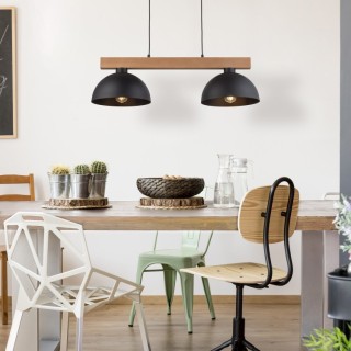 LAMPE SUSPENDUE NOIRE OSLO 2